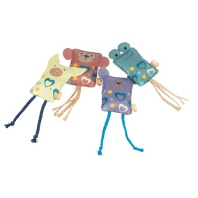 Trixie Speelkussen Stof Assorti - 10 Cm