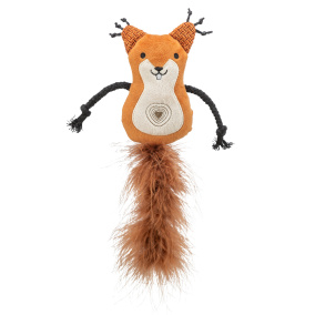 Trixie Eekhoorn Pluche Met Veerstaart Met
  Catnip - 24 Cm