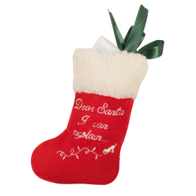 Croci Xmas Kerstsok Kat Pluche 15 Cm