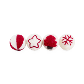 Cupid & Comet Wollen Ballen 4 St