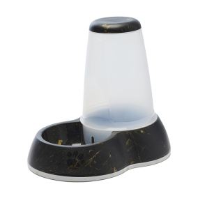 Savic Drinkbak Loop Marble Zwart / Goud 32,5X22X29 Cm 3 Ltr