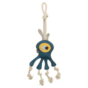 Trixie Monster Leer Met Touw - 47 Cm