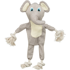 Trixie Olifant Met Touw Lijf - 42 Cm