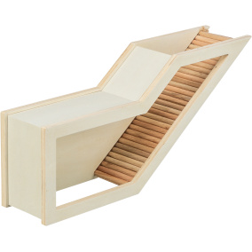 Trixie Observatiebox Muis / Hamster Met
  Tunnel Onbehandeld Hout - 36X17 Cm