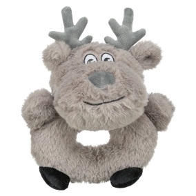 Trixie Xmas Rendier Pluche Grijs 24 Cm