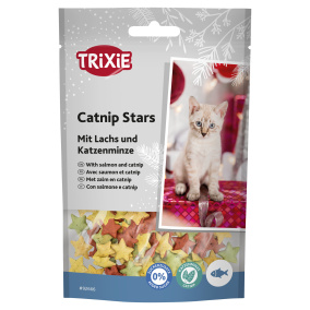 Trixie Xmas Sterren Zalm / Catnip 50 Gr