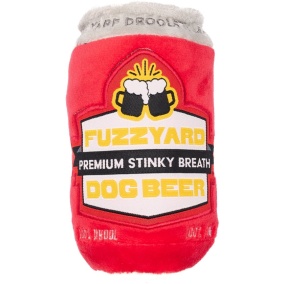 Fuzzyard Dog Beer Pluche - 7,5X7,5X15 Cm