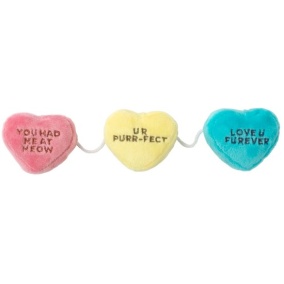 Fuzzyard Candy Hearts Aan Touw Met Catnip
  Pluche - 15X6 Cm