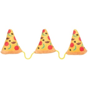 Fuzzyard 3 Pizzastukken Aan Touw Met
  Catnip Pluche - 15X6 Cm