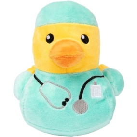 Fuzzyard Duck Ducktor Pluche - 16X15X17
  Cm