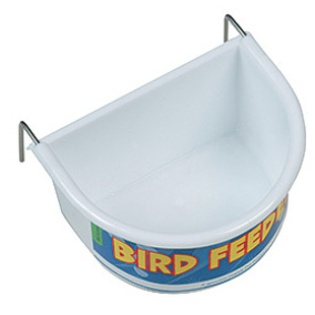 Happy Pet Voerbak Half Rond Wit Small 7,5X5,5X3,5 Cm