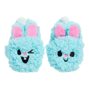 Bark Yippy & Skippy Slippies
  Pantoffels Pluche Blauw - 23X19X4 Cm Tot 10 Kg