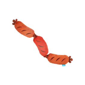 Bark Lickin' Links Drie Worsten Pluche
  Bruin - 33X21X3 Cm 10-20 Kg