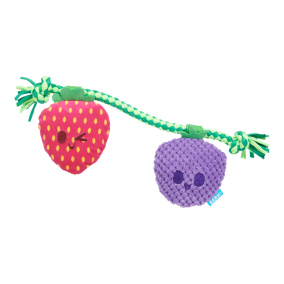 Bark Best Berry Friends Aardbei En Bosbes
  Pluche Met Flostouw - 22X26X5 Cm