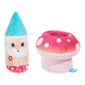 Bark Fun Guy Gnomie Homie Kabouter In
  Paddenstoel Pluche 2 In 1 - 22X14,5X10 Cm Tot 10 Kg