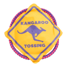 Bark Kangaroo Tossing Frisbee Met
  Flostouw - 33X25X2 Cm