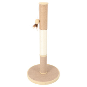 Krabpaal Lotta Bruin|Wit 40x40x85 cm