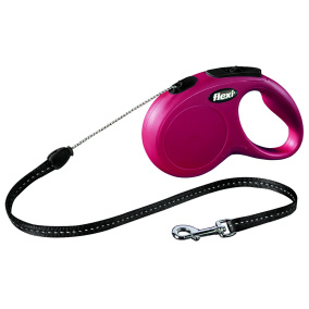 Flexi Rollijn Classic Cord Rood S 5 Mtr