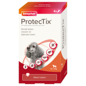 Beaphar ProtecTix hond 1,5-4kg 4pip