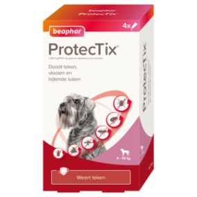 Beaphar ProtecTix hond 4-10kg 4pip