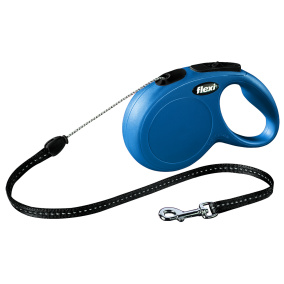 Flexi Rollijn Classic Cord Blauw S 8 Mtr