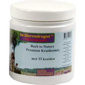 Dierendrogist Back To Nature Premium
  Kruidenmix Met 33 Kruiden 450 Gr