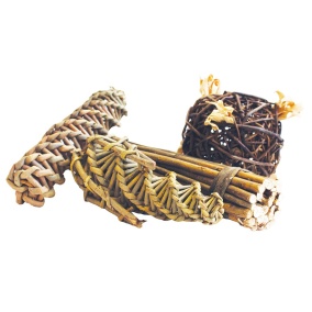 Happy Pet Nature First Wilg Mega Pack Spiraal / Mais / Bal / Sticks 4 St