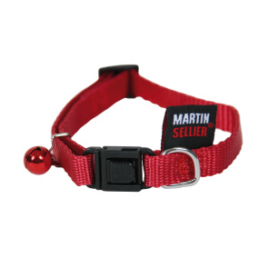 Kattenhalsband Nylon Uni Rood 20-30X1 Cm