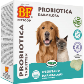 Biofood probiotica darmflora tabletten hond kat 100st