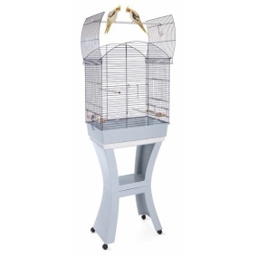 Imac Vogelkooi Calla Met Standaard Blauw / Grijs 62X43X78 Cm