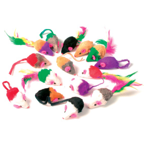 Zolux Kattenspeelgoed Bontmuisjes Assorti 24 St