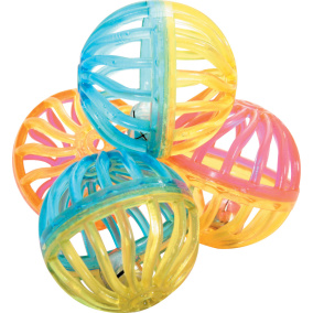 Zolux Kattenspeelgoed Bal Twist Met Bel Assorti 4 Cm 4 St