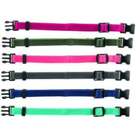 Trixie Puppy Halsbandset
  Fuchsia/Grafiet/Indigo/Bosgroen/Koraal 17-25 Cm 6 St
