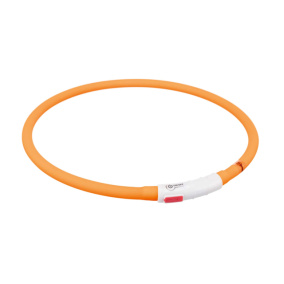 Trixie Lichtgevende Halsband Hond Usb
  Siliconen Oplaadbaar Oranje 70X1 Cm