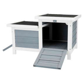 Trixie Knaagdierhuis Met 2 Ingangen Grijs / Wit 70X45X43 Cm