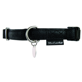Macleather Halsband Zwart 35-50X2 Cm