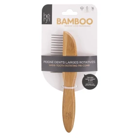 Hery Labo Kam Grof Met Roterende Tanden Bamboe 16 Tanden