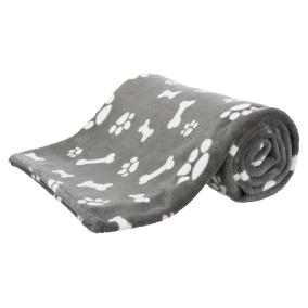 Trixie Hondendeken Kenny Fleece Bot / Pootjes Grijs 150X100 Cm