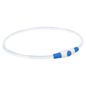 Trixie Lichtgevende Halsband Usb Flash
  Light Oplaadbaar Tpu Blauw 65X0,8 Cm