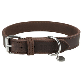 Trixie Halsband Hond Rustic Vetleer
  Donkerbruin 42-48X2,5 Cm