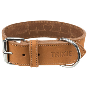 Trixie Halsband Hond Rustic Vetleer
  Heartbeat Bruin 38-47X4 Cm