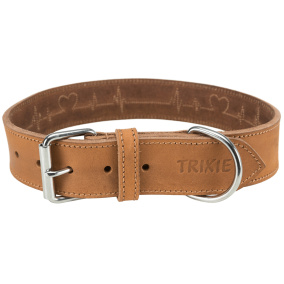 Trixie Halsband Hond Rustic Vetleer
  Heartbeat Bruin 55-65X4 Cm