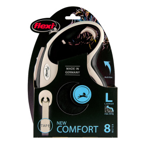 Flexi Rollijn New Comfort Tape Zwart L 8
  Mtr
