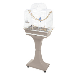 Imac Vogelkooi Fiona Deluxe Taupe / Wit 50X30X65-136 Cm