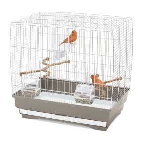 Imac Vogelkooi Irene 3 Taupe / Wit 50X30X48 Cm