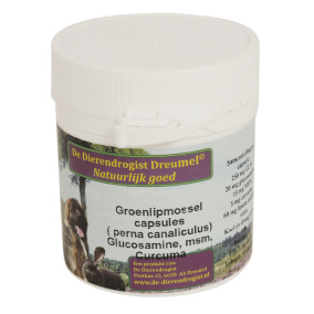Dierendrogist Groenlipmossel Met
  Glucosamine / Msm / Curcuma 50 St