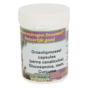 Dierendrogist Groenlipmossel Met
  Glucosamine / Msm / Curcuma 150 St