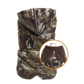 Croci Hondenjas Teckel Military Camouflage Bruin 54 Cm