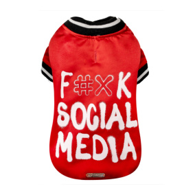 Croci Hondenjas Social Media Rood 40 Cm