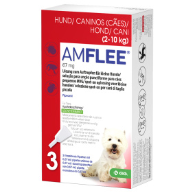 Krka Amflee Spot On Hond 2-10 Kg 67 Mg 3 Pip